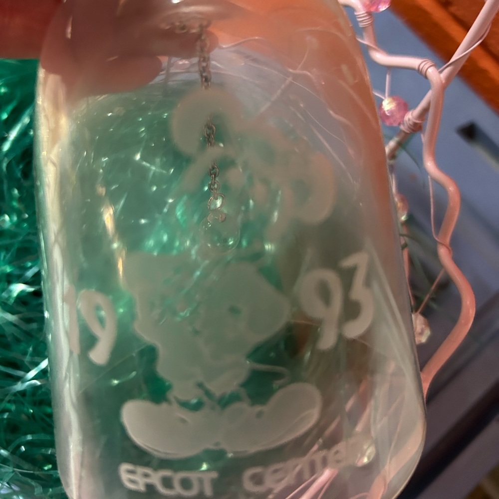 Collector Mickey Mouse Epcot Glass bell